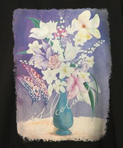 花瓶柄シフォン切替プルオーバー-17