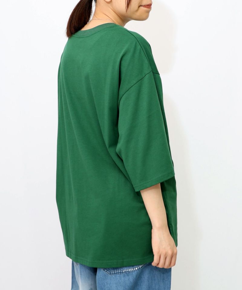 おばけウサギのひび割れ箔プリント 接触冷感Tシャツ-22