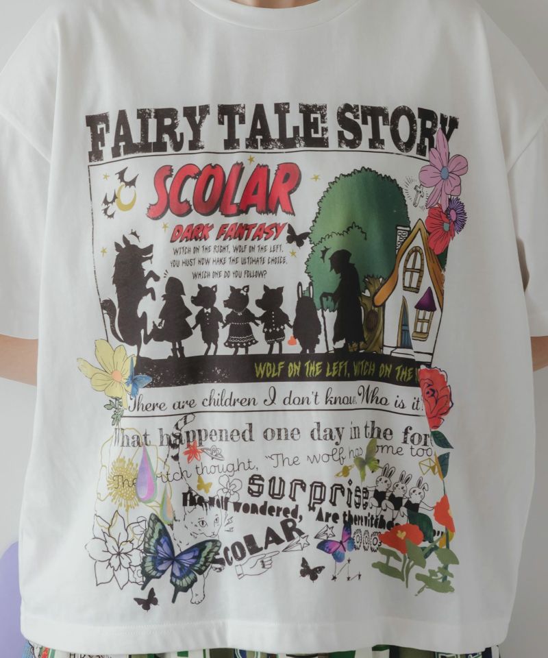 ダークメルヘン柄 接触冷感Tシャツ-7