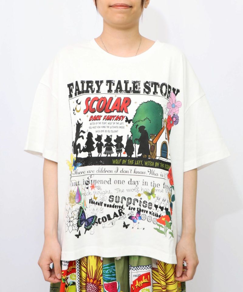 ダークメルヘン柄 接触冷感Tシャツ-8