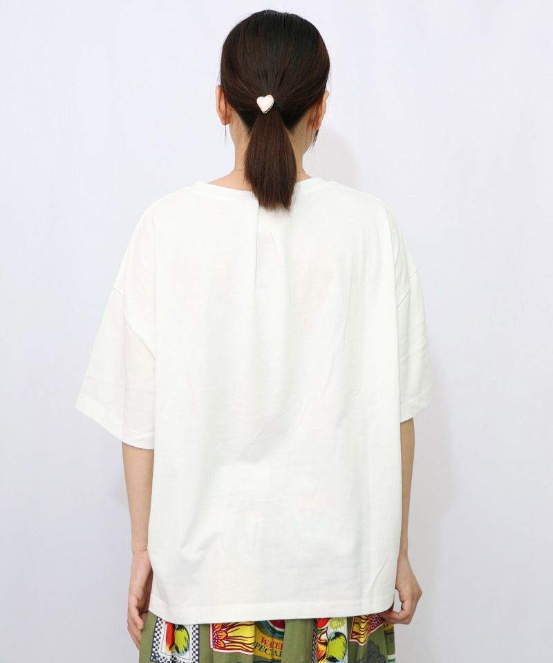 ダークメルヘン柄 接触冷感Tシャツ-10