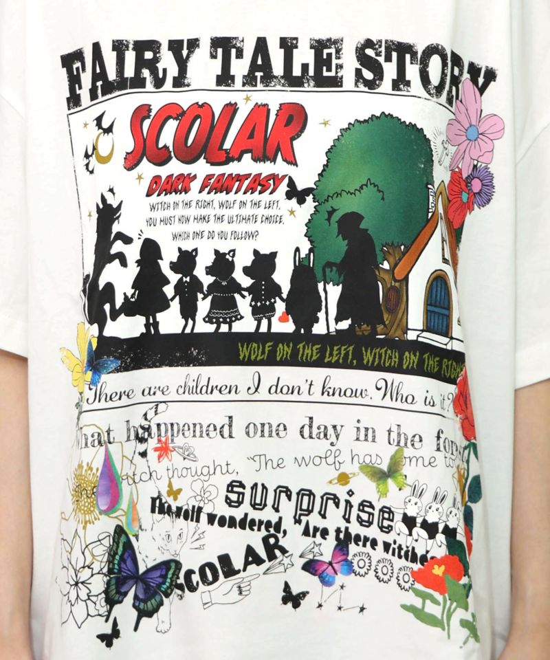 ダークメルヘン柄 接触冷感Tシャツ-11
