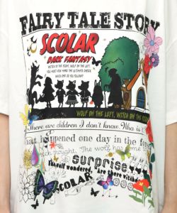 ダークメルヘン柄 接触冷感Tシャツ-11