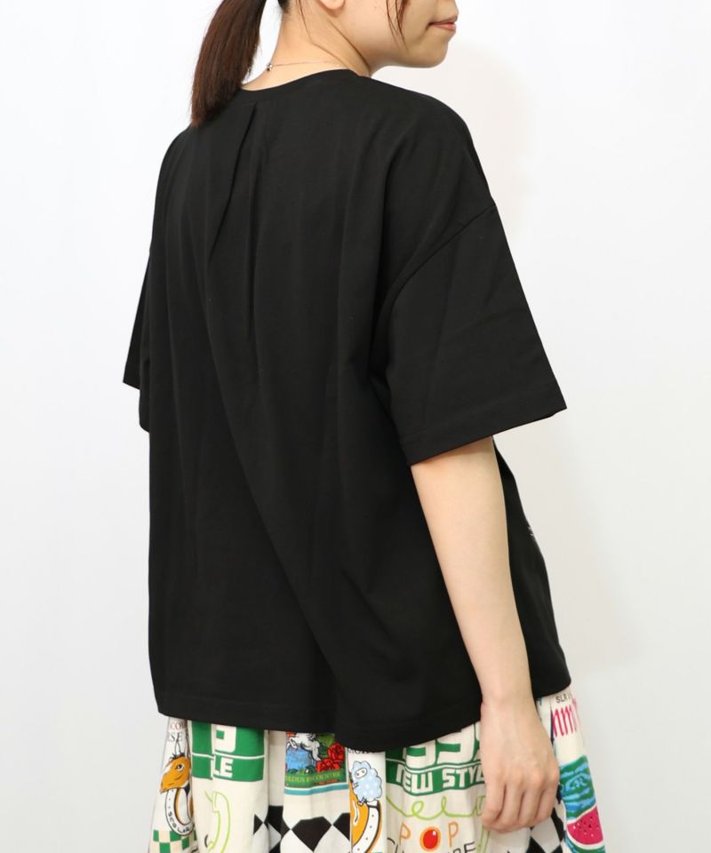 ダークメルヘン柄 接触冷感Tシャツ-14