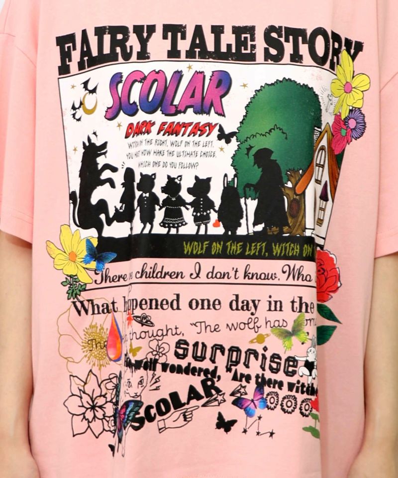 ダークメルヘン柄 接触冷感Tシャツ-19