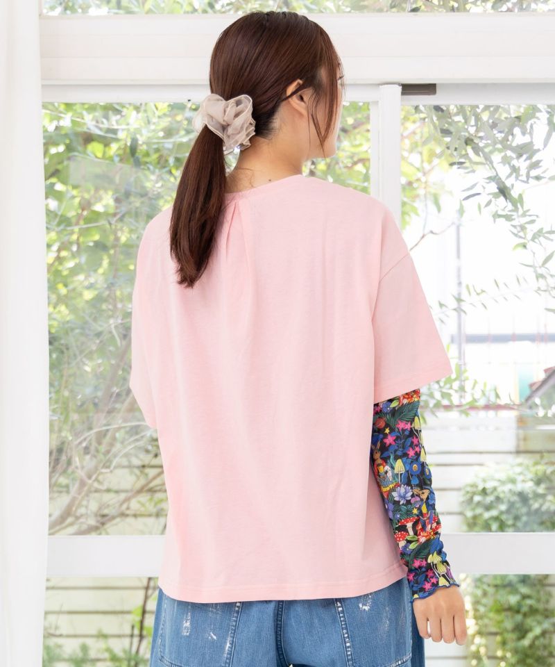ダークメルヘン柄 接触冷感Tシャツ-24