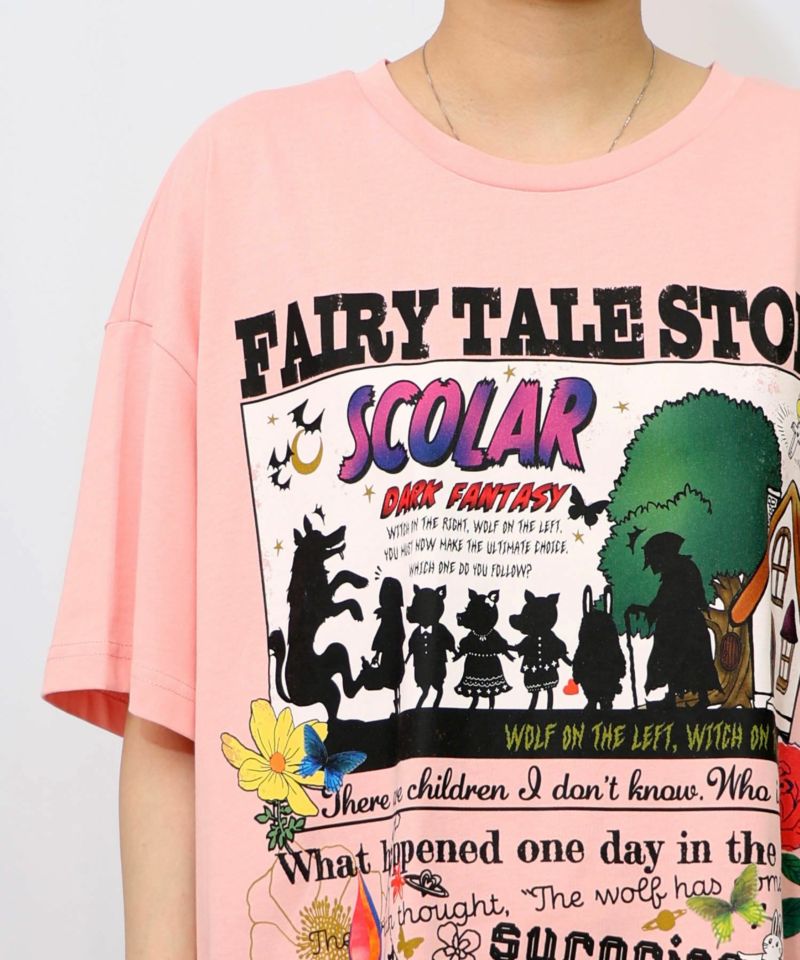 ダークメルヘン柄 接触冷感Tシャツ-27