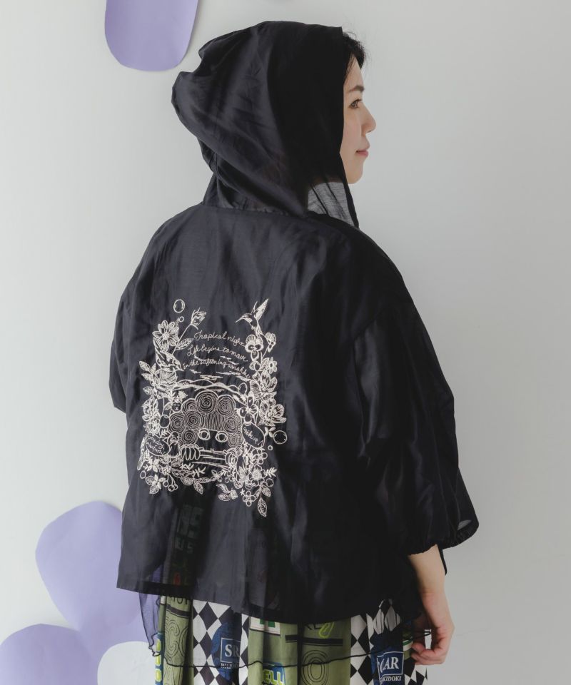 チュール重ねスカ子刺繍シアーブルゾン-1