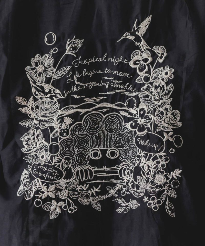 チュール重ねスカ子刺繍シアーブルゾン-8