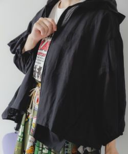 スカラー　scolar 152742：チュール重ねスカ子刺繍シアーブルゾン ScoLar ブルゾン アウター 152742：チュール重ねスカ子刺繍