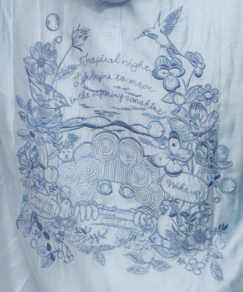新品】Sov. ソブ 刺繍付きシースルーブルゾン 花柄 シアー 【公式通販】