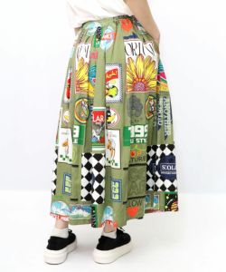 152739：アメリカンダイナー柄スカートの通販-ScoLar