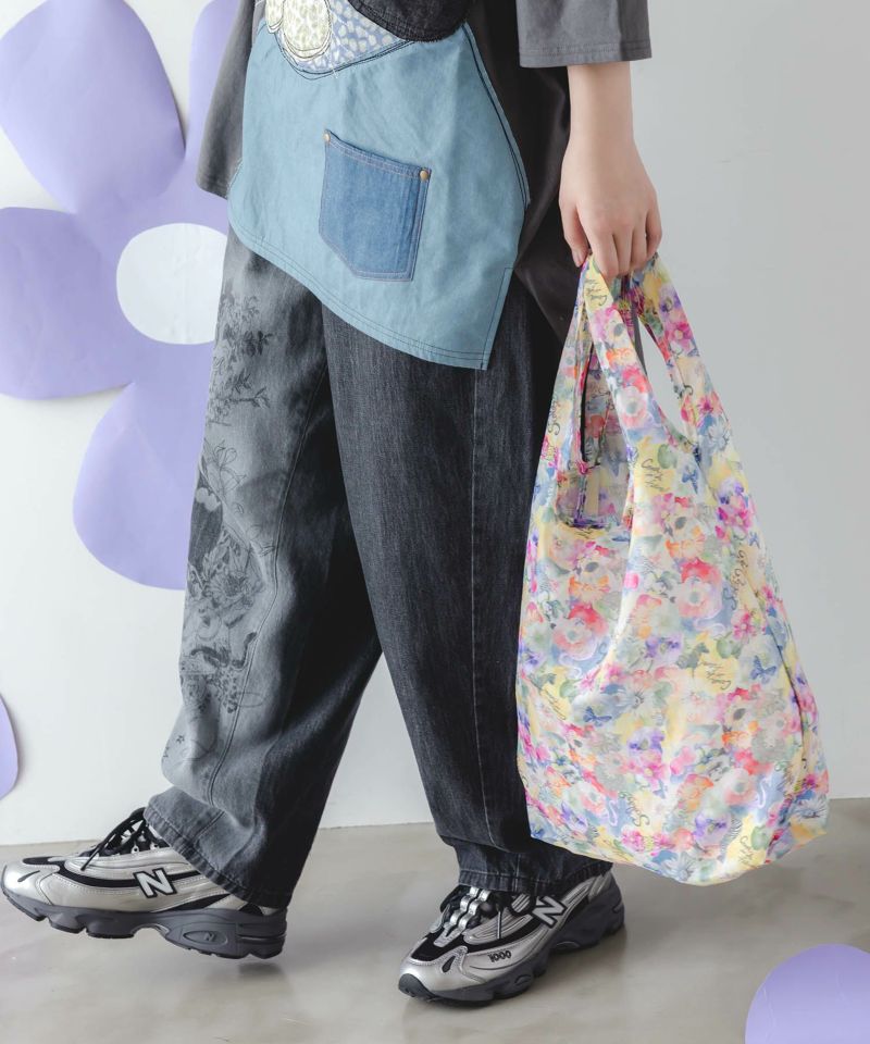 スカラー5柄展開 折り畳みエコバッグ-2