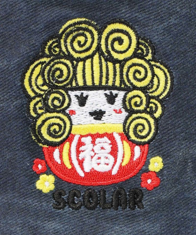 ダルマ子ちゃん刺繍ハット-8