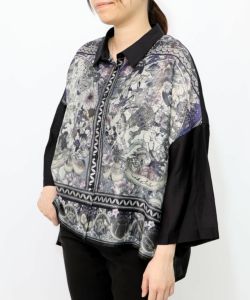 552269：星座柄切替シアーシャツの通販-ScoLar