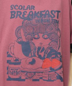 スカ子の朝食柄 レース×スポーティTシャツ-19