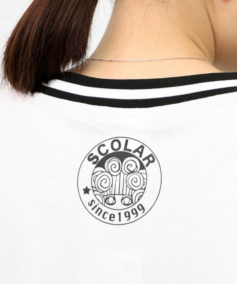 スカ子の朝食柄 レース×スポーティTシャツ-23