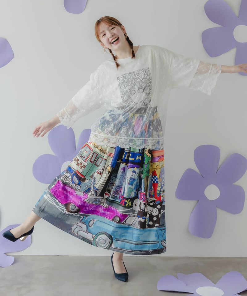 152746：スカラーちゃんレース重ねプルオーバーの通販-ScoLar
