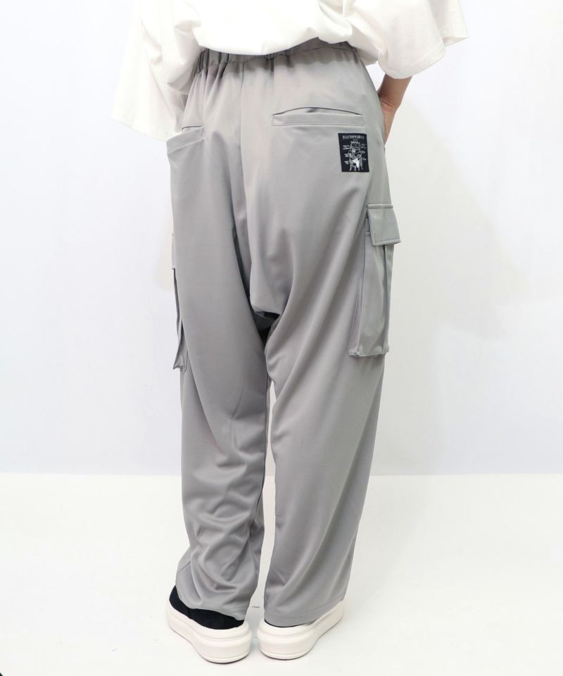 くいしんぼうバーガー柄 リラックスサルエルパンツ-10