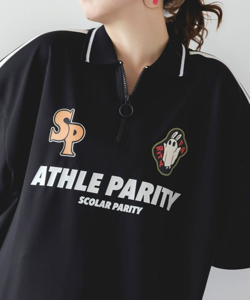 ハーフジップユニフォームTシャツ8