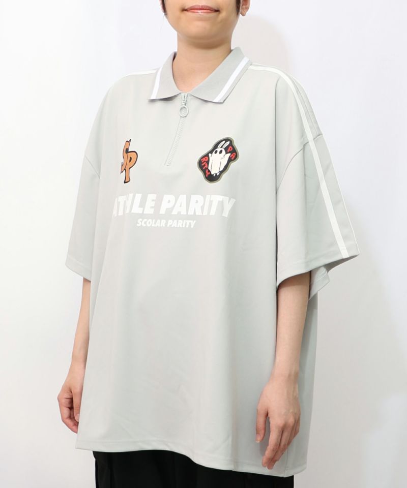 ハーフジップユニフォームTシャツ10
