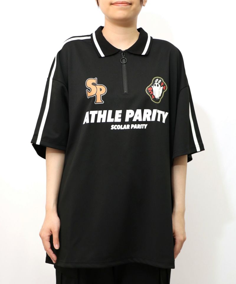 ハーフジップユニフォームTシャツ13