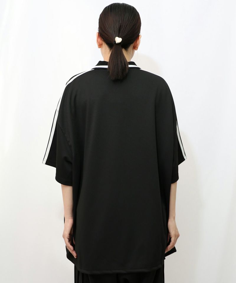 ハーフジップユニフォームTシャツ15