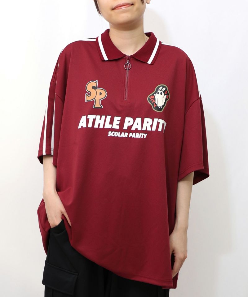 ハーフジップユニフォームTシャツ17