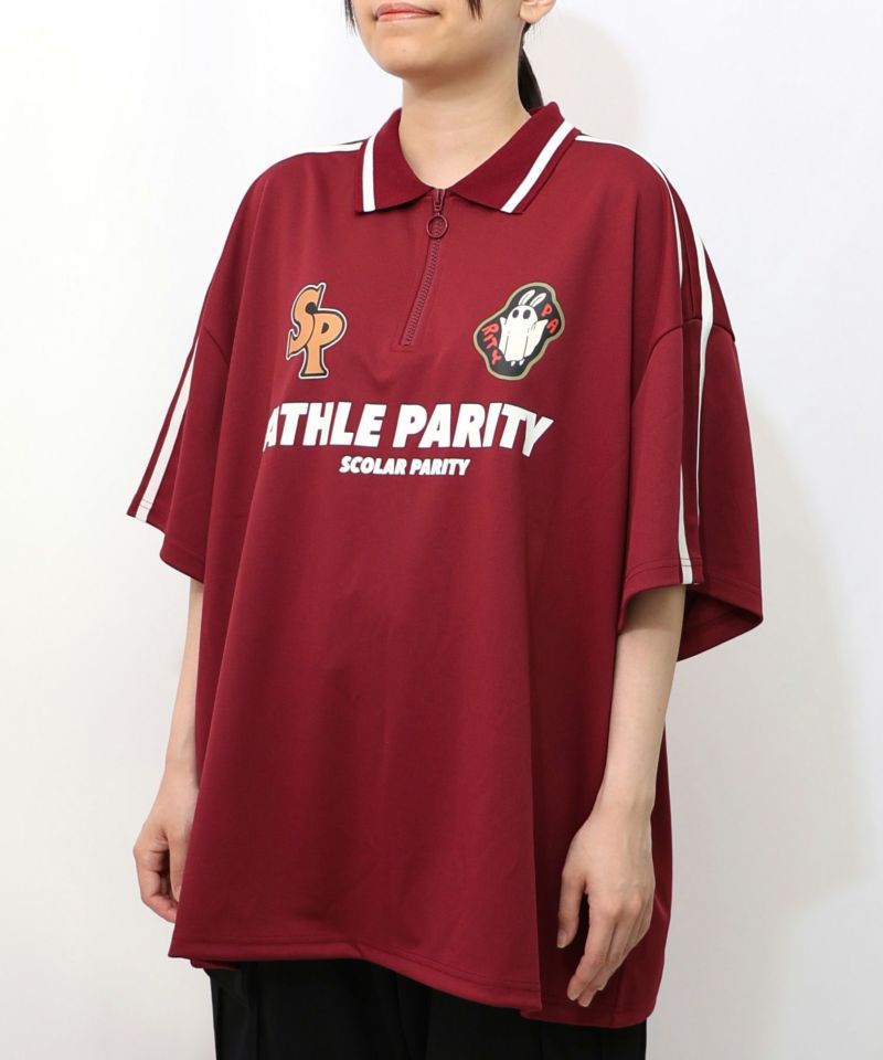 ハーフジップユニフォームTシャツ18