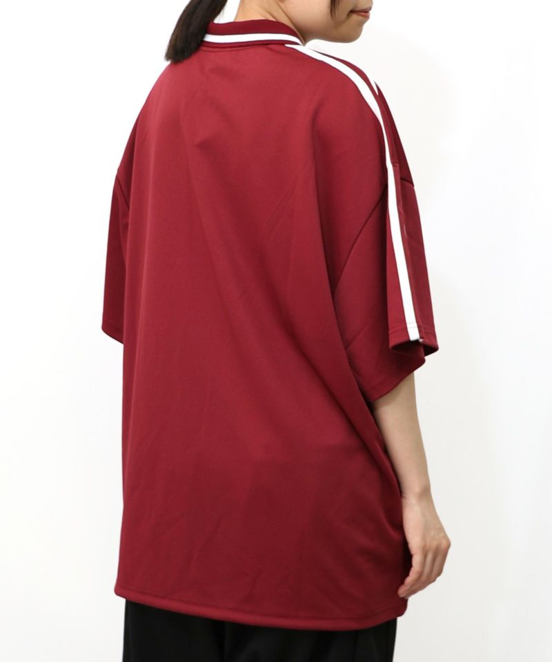 ハーフジップユニフォームTシャツ19