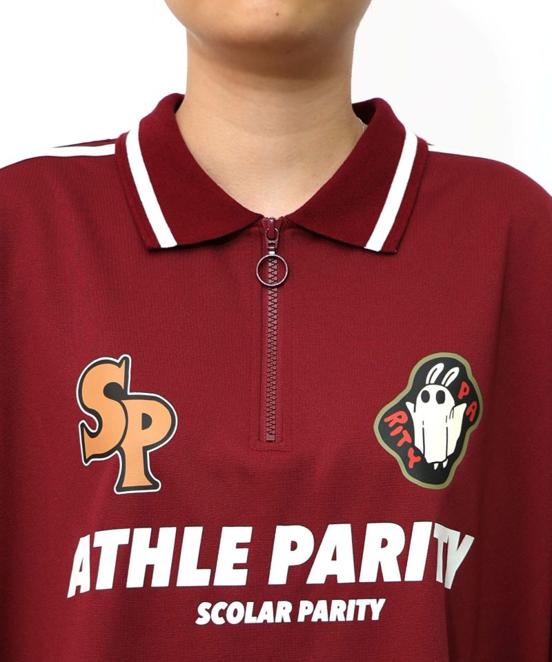 ハーフジップユニフォームTシャツ21