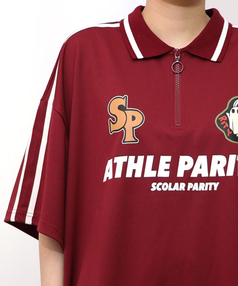 ハーフジップユニフォームTシャツ22