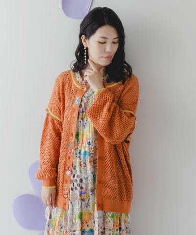 ScoLar 152740：オーロラ箔ロゴプリント 接触冷感カーディガン 楽天市場】☆セール☆【ScoLar スカラー】152740 オーロラ箔ロゴ