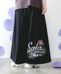 152747：タイガーロゴ柄裏毛ワイドパンツの通販-ScoLar
