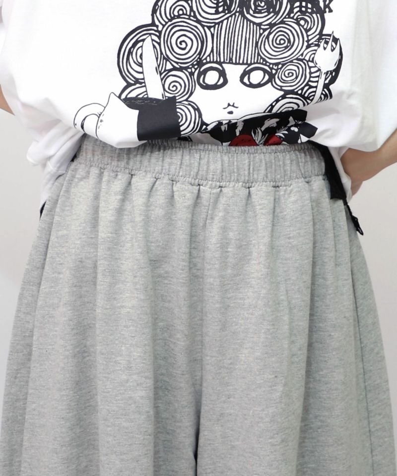 タイガーロゴ柄裏毛ワイドパンツ-18