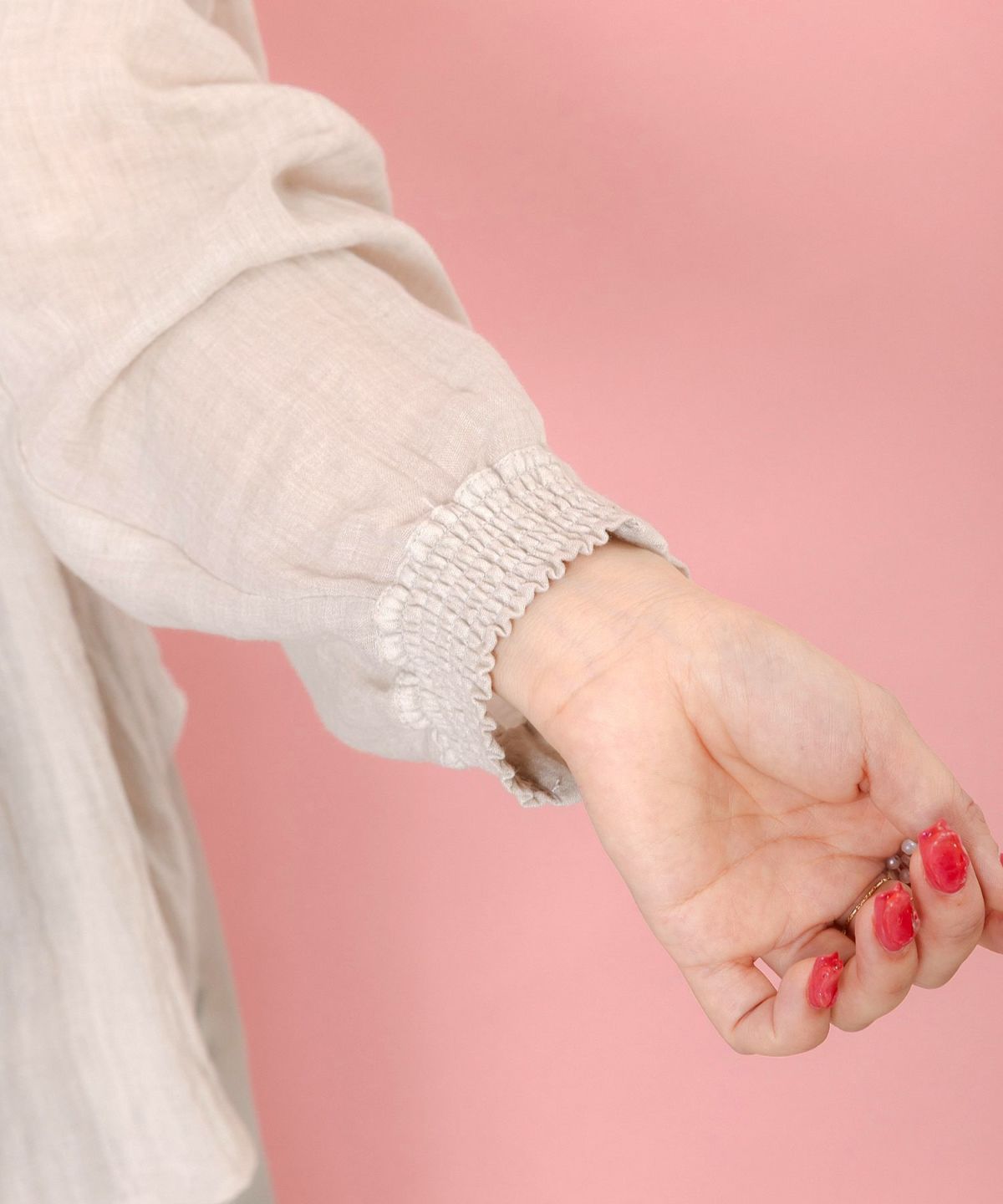 パリ柄ガーゼ 2WAYシャツプルオーバー-9