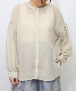 Saruwa2♥ページ 553220：パリ柄ガーゼ 2WAYシャツプルオーバーの通販-ScoLar