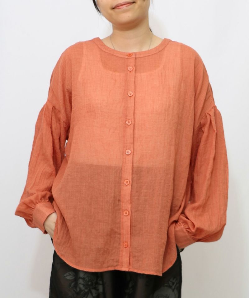 パリ柄ガーゼ 2WAYシャツプルオーバー-19