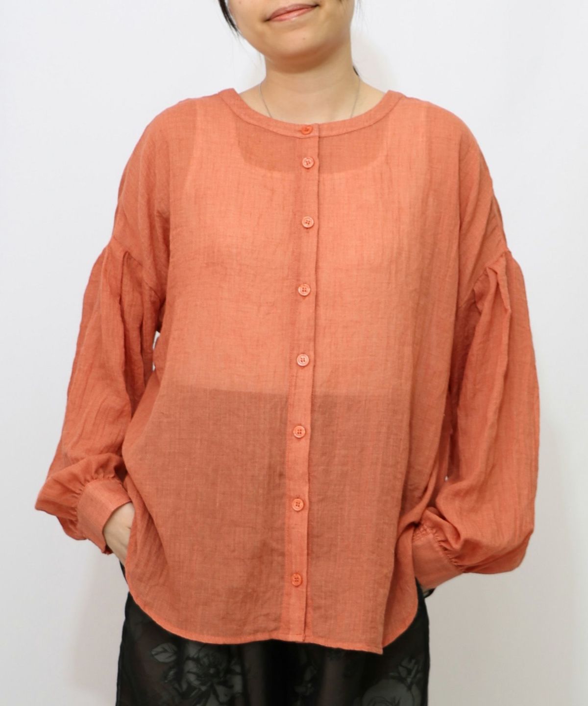 パリ柄ガーゼ 2WAYシャツプルオーバー-19