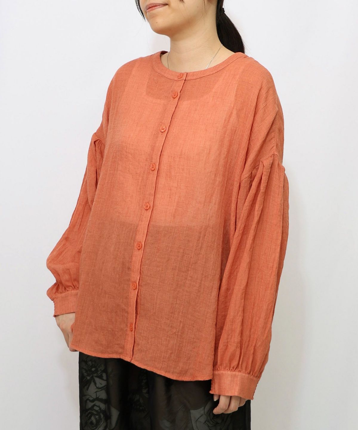 パリ柄ガーゼ 2WAYシャツプルオーバー-20