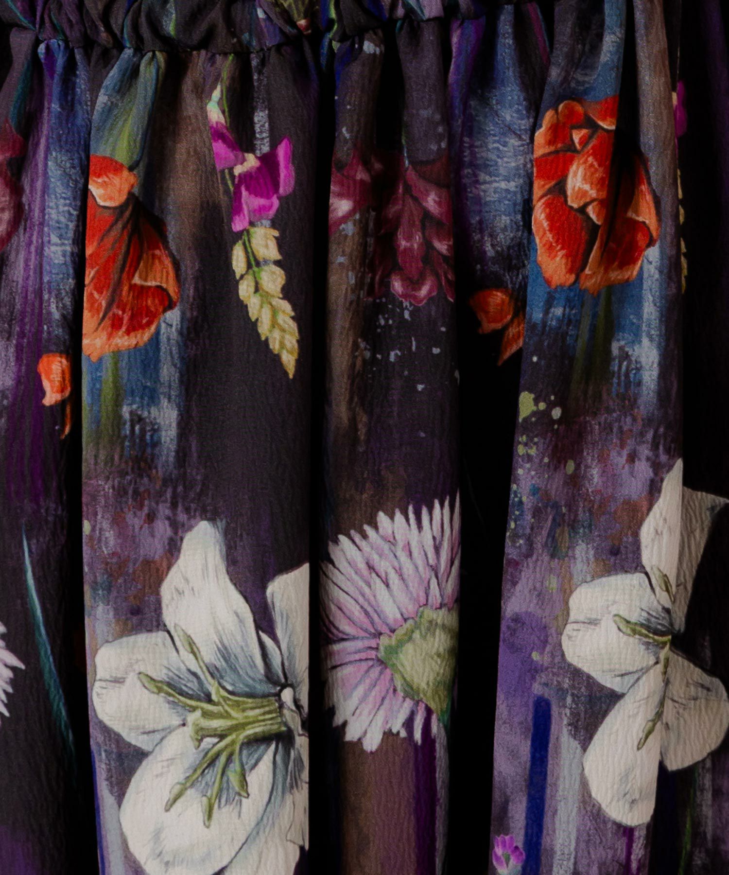 花柄アート切替ワンピース-8