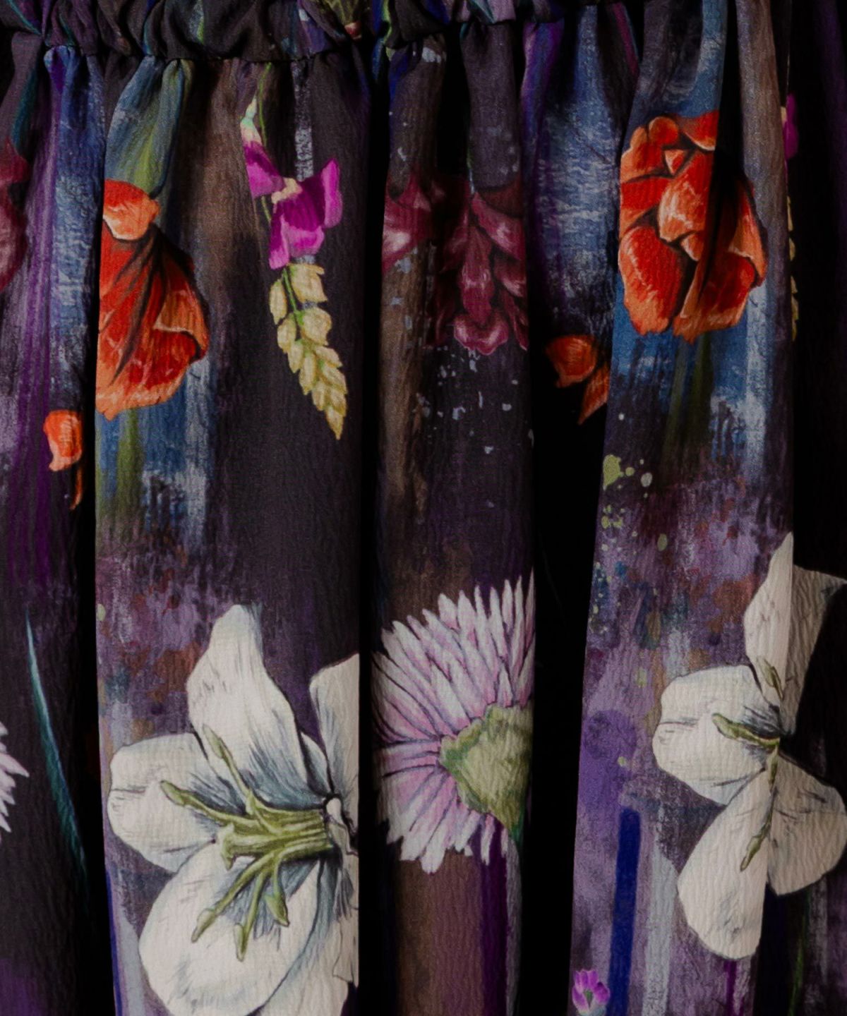 花柄アート切替ワンピース-8