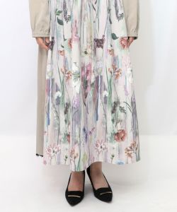 iS ScoLar 553214：花柄アート切替ワンピース 553214：花柄アート切替ワンピースの通販-ScoLar