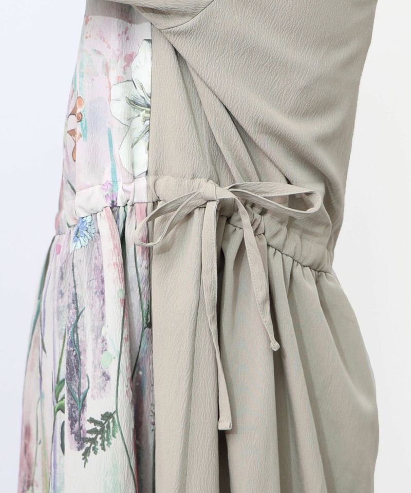 花柄アート切替ワンピース-20