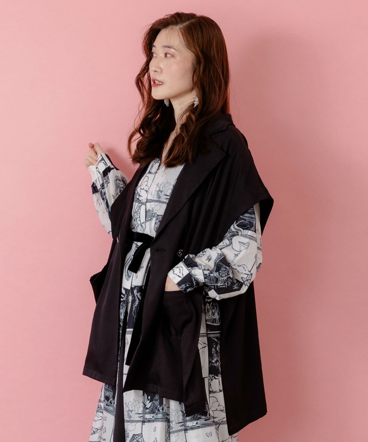 リボン刺繍テーラードジレ-4