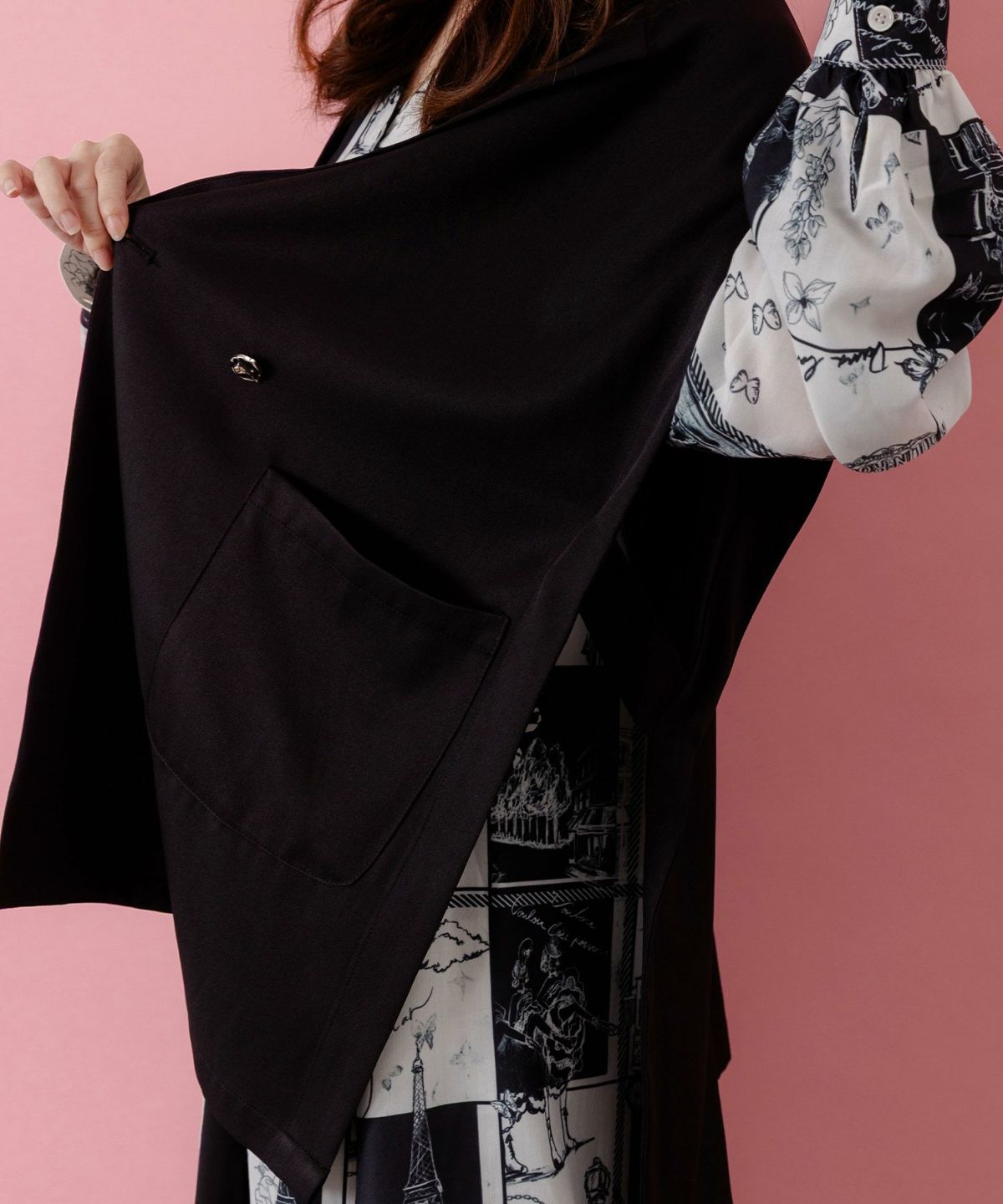 リボン刺繍テーラードジレ-7