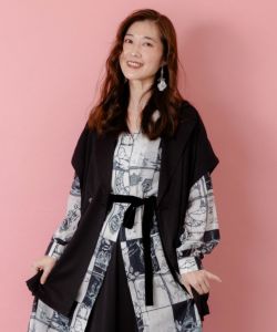 【Andrea＆Co.】タイリボンテーラードジレ 人気商品 Andrea＆Co.】タイリボンテーラードジレ 人気商品 - メルカリ