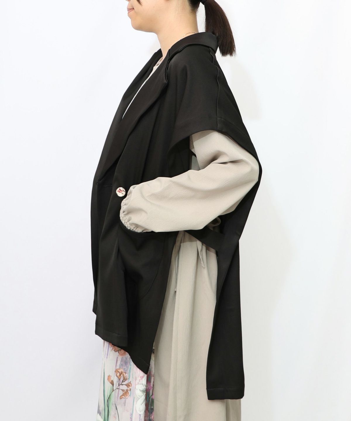 リボン刺繍テーラードジレ-10