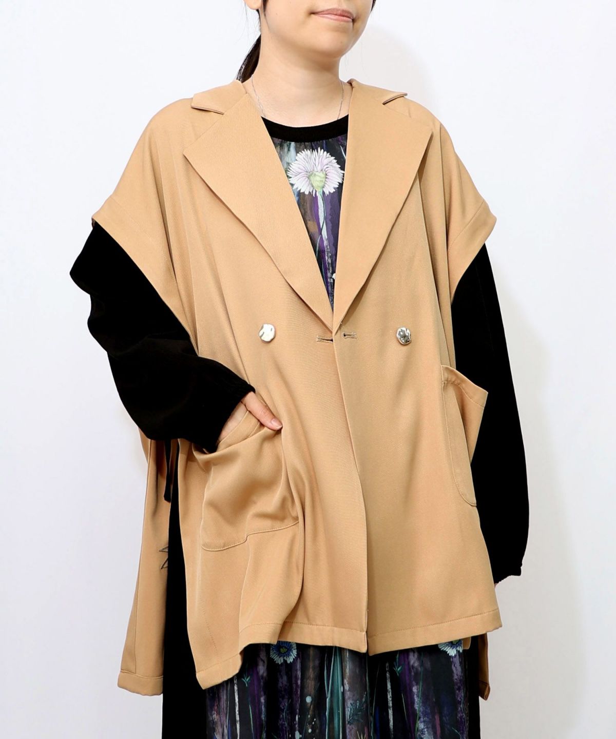 リボン刺繍テーラードジレ-13