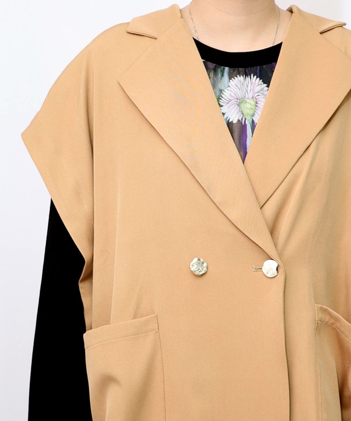 リボン刺繍テーラードジレ-18